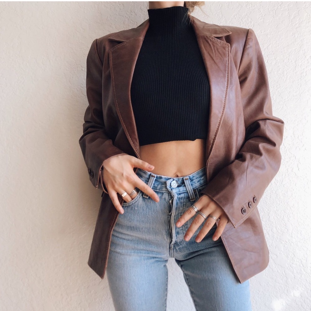 ❌SOLD❌ Vintage Brown Leather Jacket
